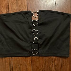 Cut Out Heart Tube Top